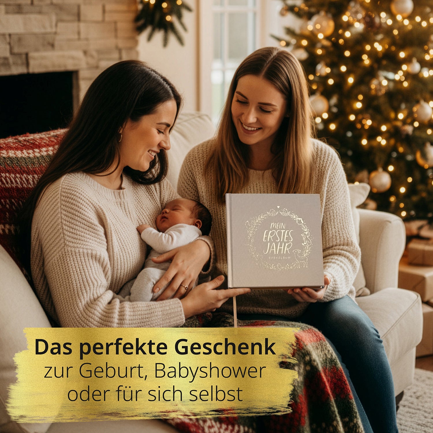 Babyalbum Premium Leinen
