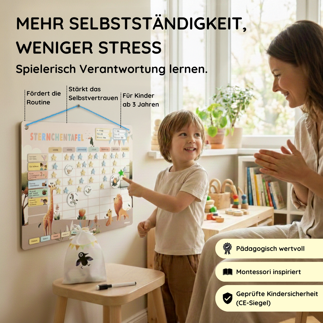 Belohnungstafel für Kinder Safari