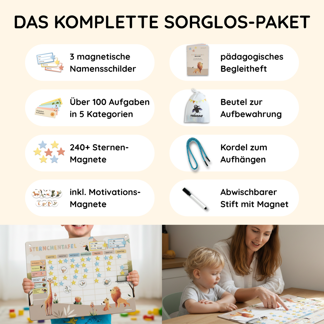 Belohnungstafel für Kinder Safari