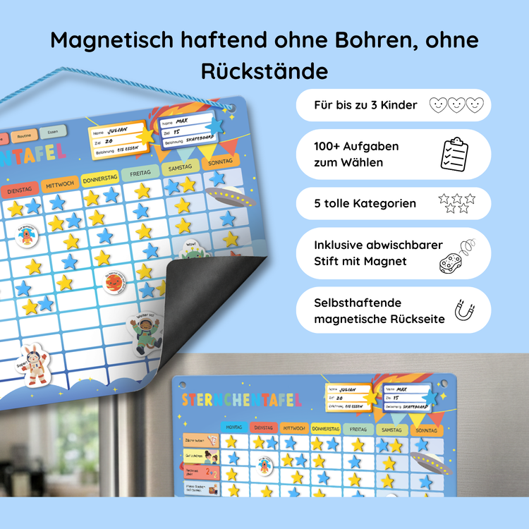 Belohnungstafel für Kinder Weltraum