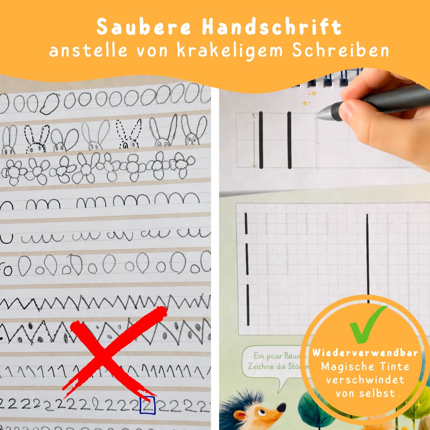 Magische Schreiblernhefte - Formen