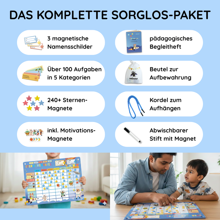 Belohnungstafel für Kinder Weltraum