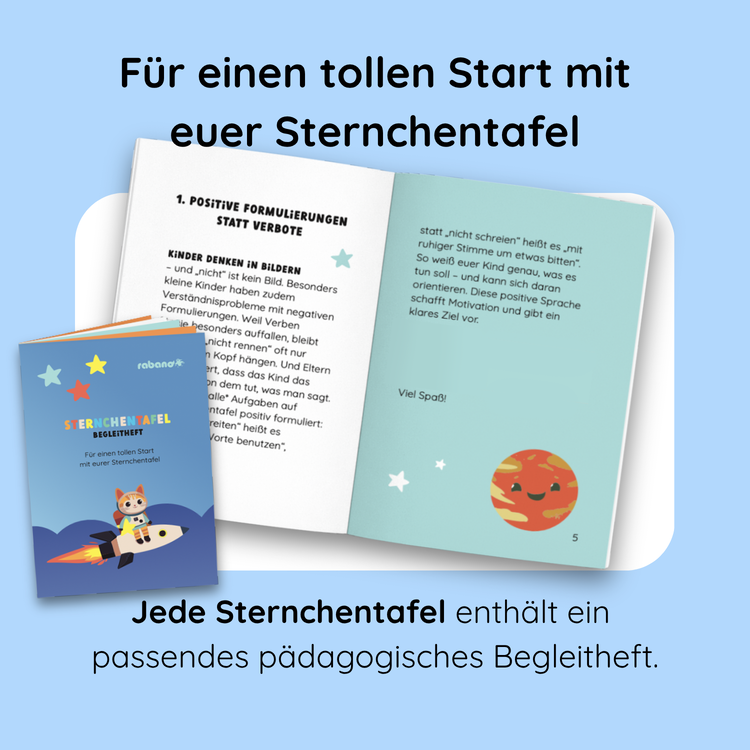 Belohnungstafel für Kinder Weltraum
