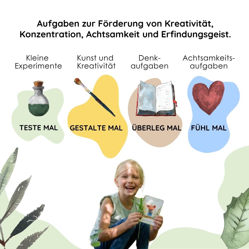 Entdecker Mikroskop für Kinder + Gratis Kartenspiel