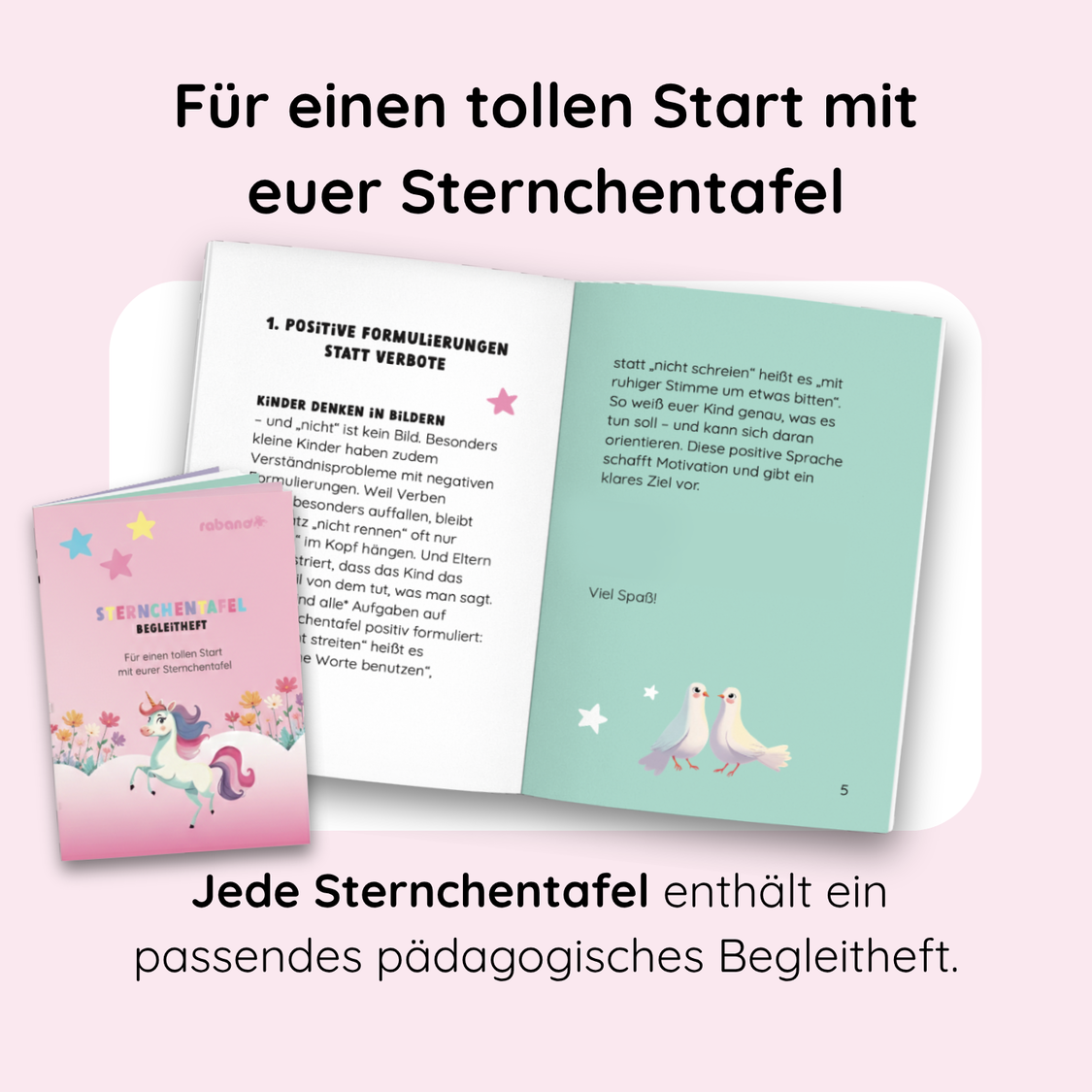 Belohnungstafel für Kinder Einhorn