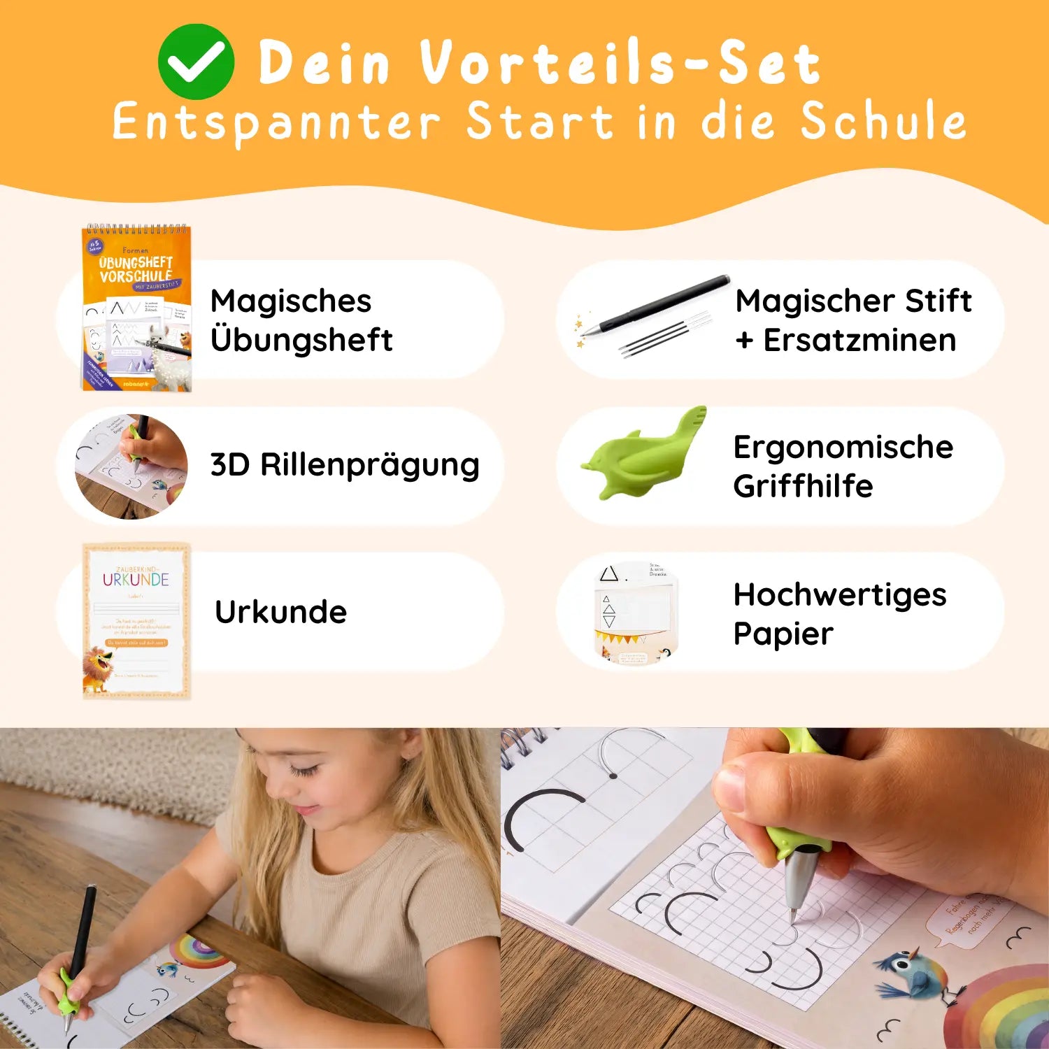 Magische Schreiblernhefte - Formen