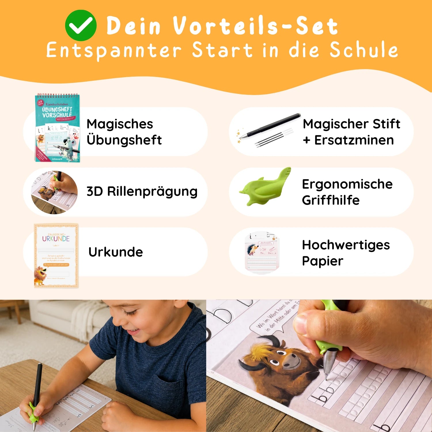 Magische Schreiblernhefte - Kleinbuchstaben
