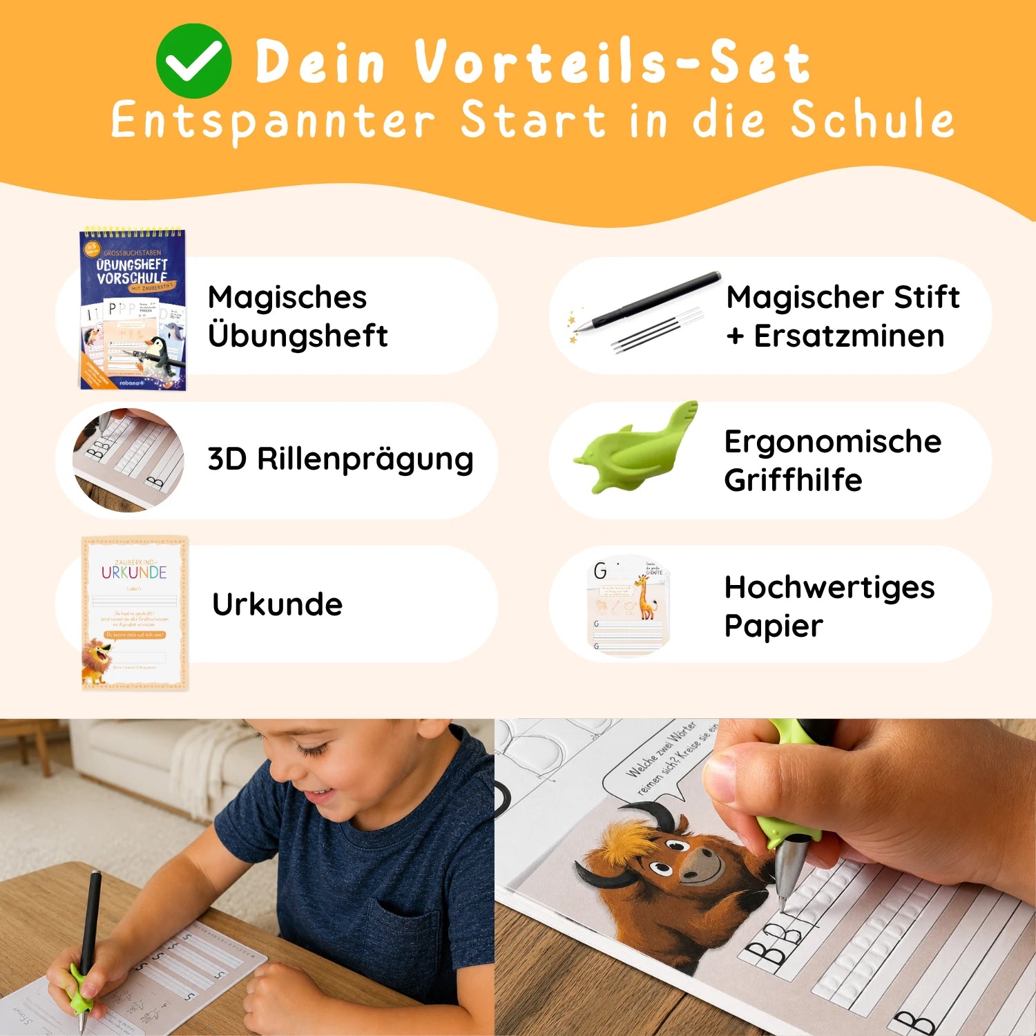Magische Schreiblernhefte - Großbuchstaben