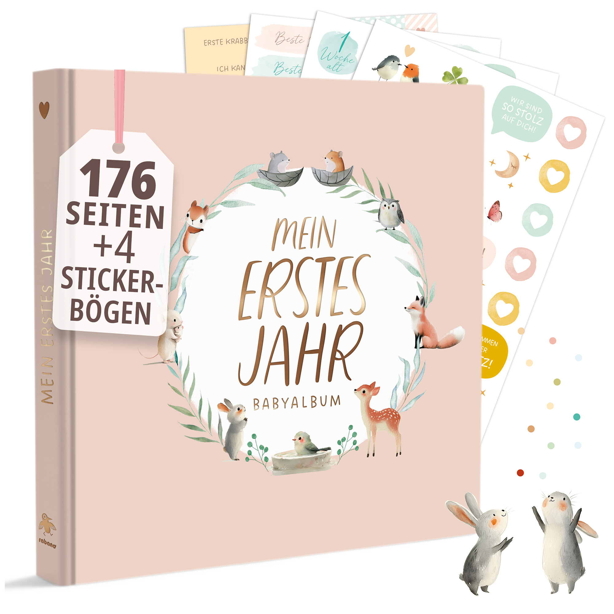 Babyalbum Premium Leinen