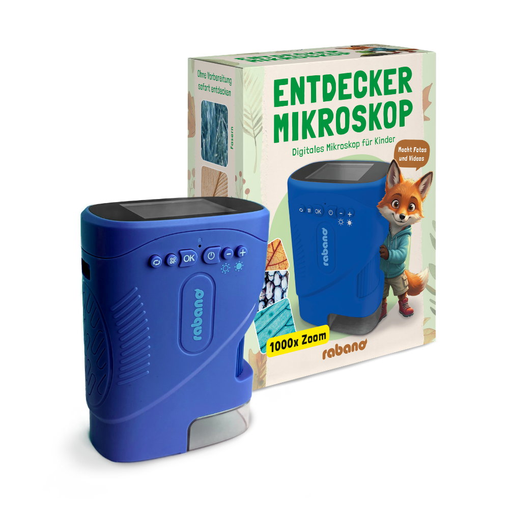 Rabano Entdecker Mikroskop für Kinder - Blau