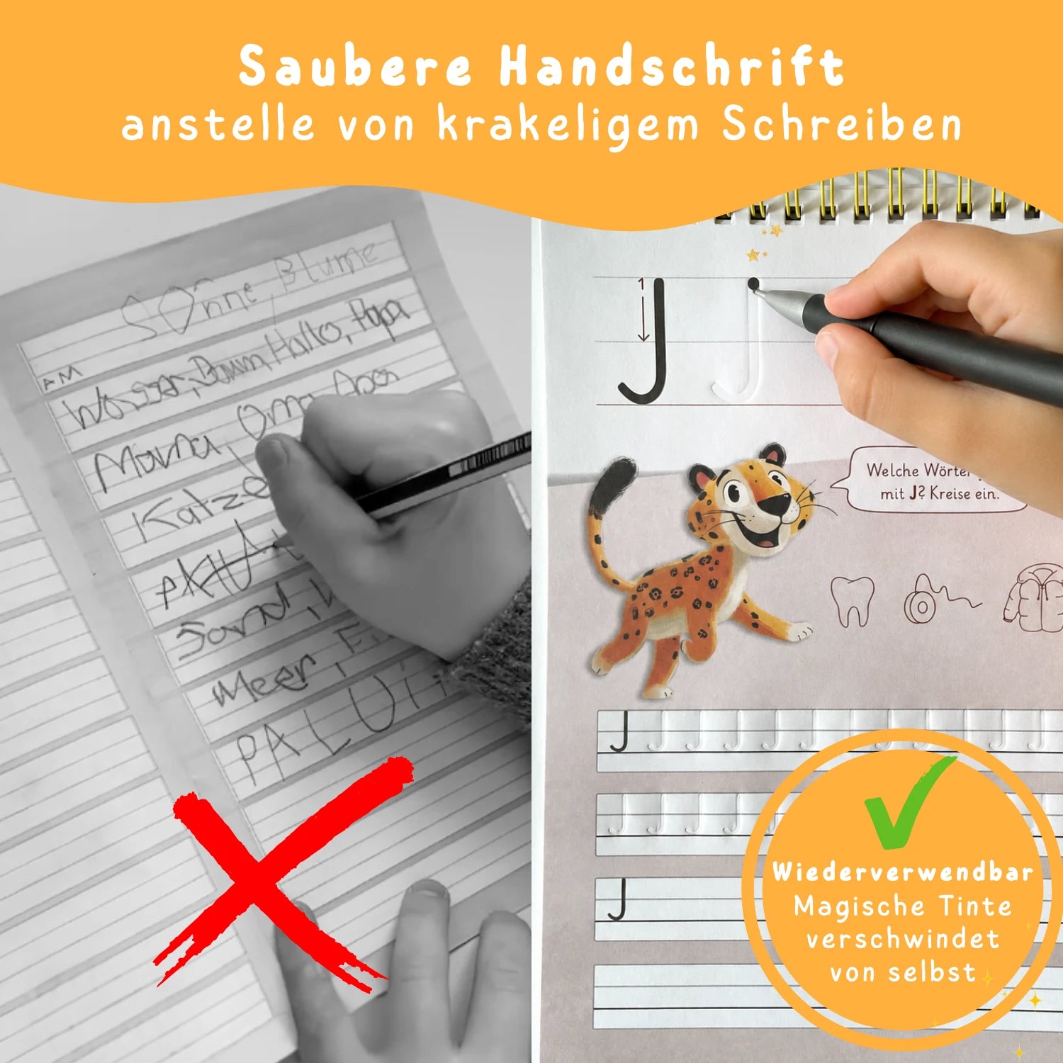 Magische Schreiblernhefte - 4er Set