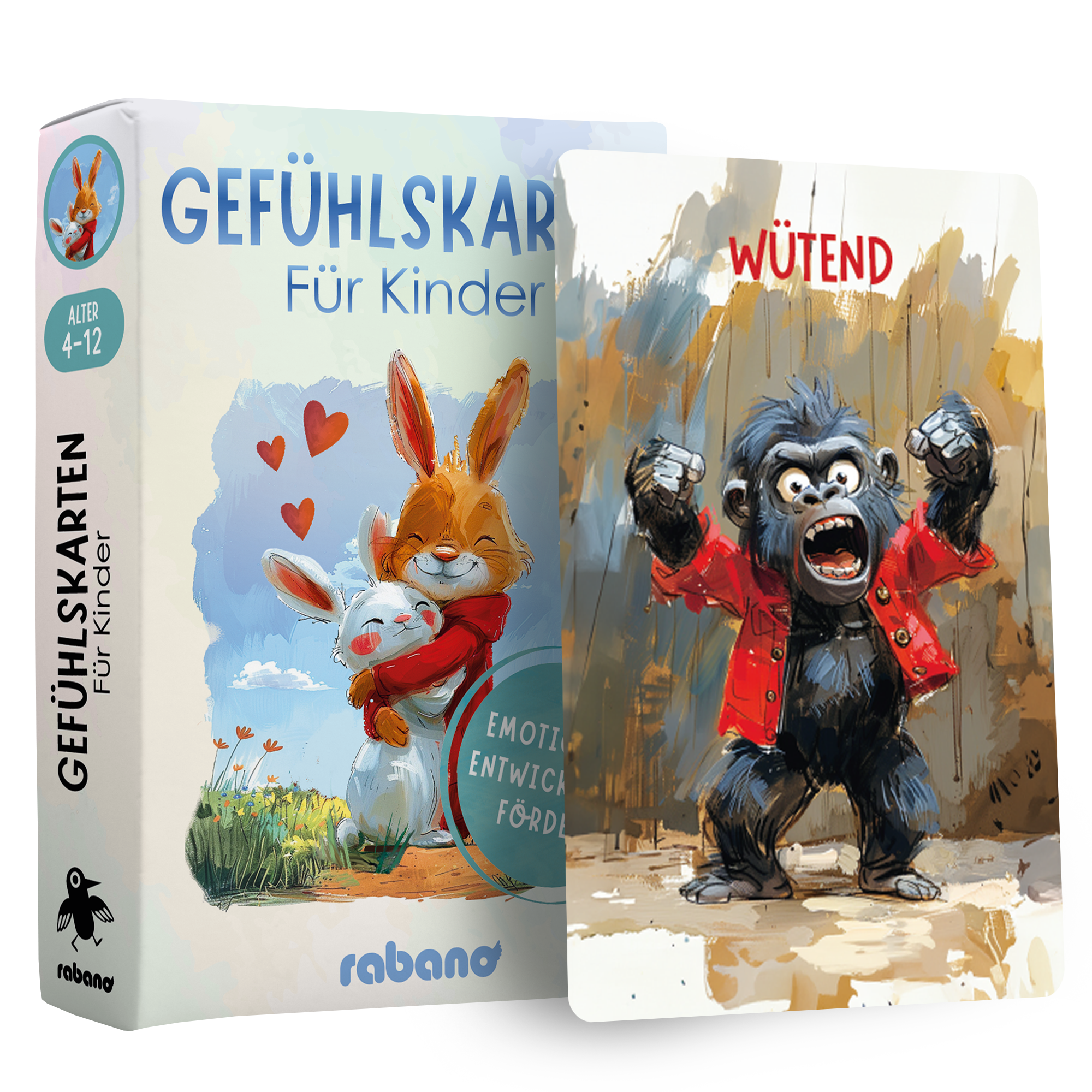 Gefühlskarten für Kinder - Tiere