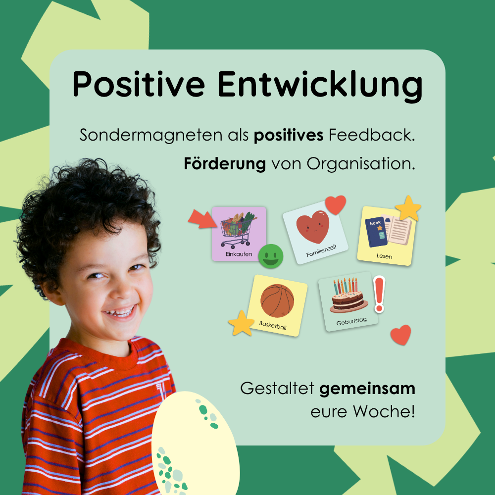 Wochenplaner für Kinder Dinosaurier